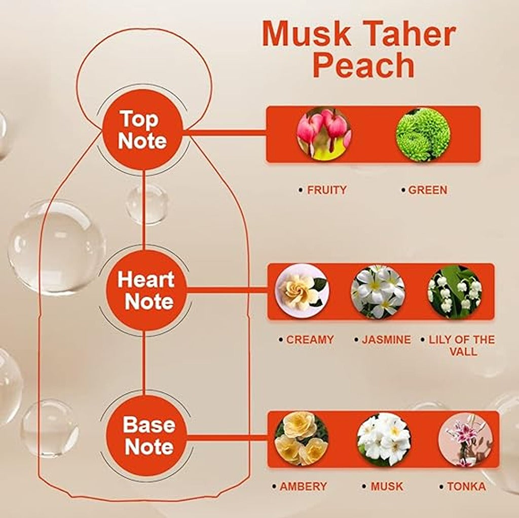 Otoori Musk Taher Peach EDP Perfume 80ml