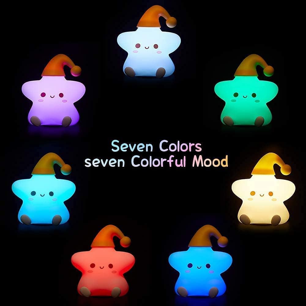 StellaGlow Star Lamp – 7 Color Changing Night Light for Kids